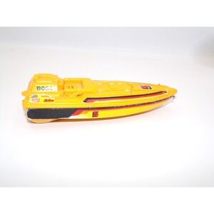 Vintage Toy - Remco BOSS 5 Speedboat Racing Yellow - 7 Inch 1984